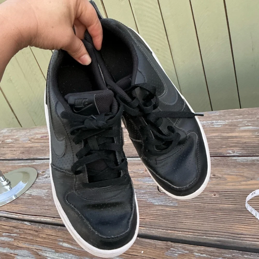 Nike Big Kids Court Borough Low EP Casual Sneakers Shoes Black Size 7Y